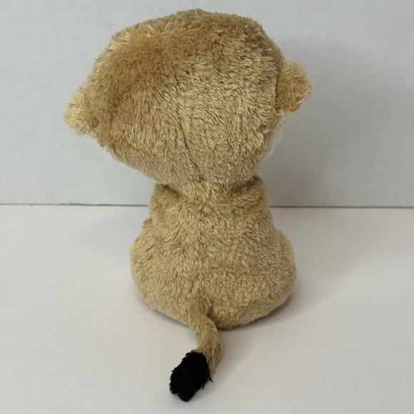 Ty Beanie Boo Rebel 2011 Meerkat 6" Big Brown Eyes Stuffed Animal Huggable Plush - Picture 6 of 13